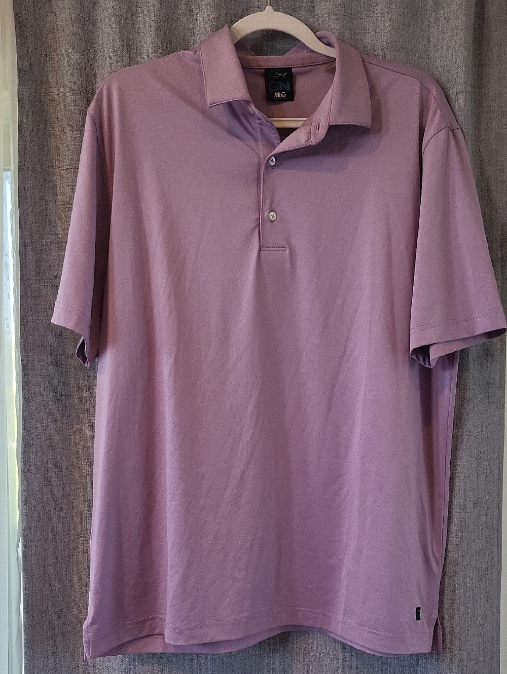 Greg Norman Men's Lavender Polo Shirt - Classic Short Sleeve
